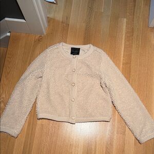 Sanctuary Cream Textured Button-Up Cardigan